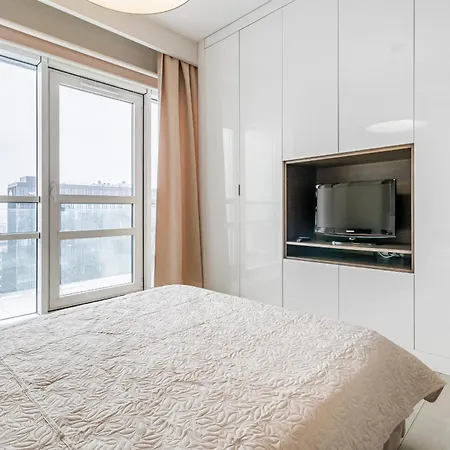 公寓 Platinum Towers - Luxury Centre With A View 华沙